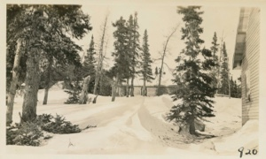 Image of Indian house, back of camp